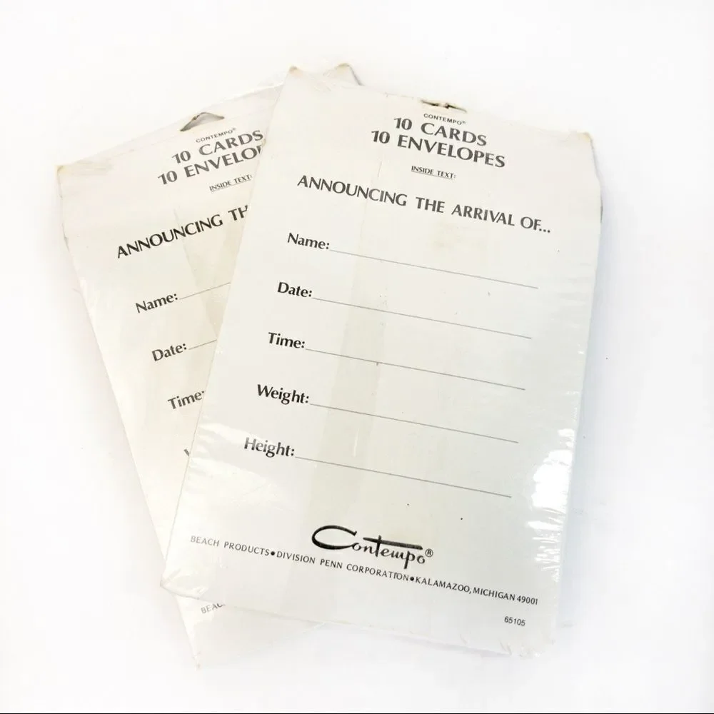 NOS Vintage “It’s a Boy!” Birth Announcements